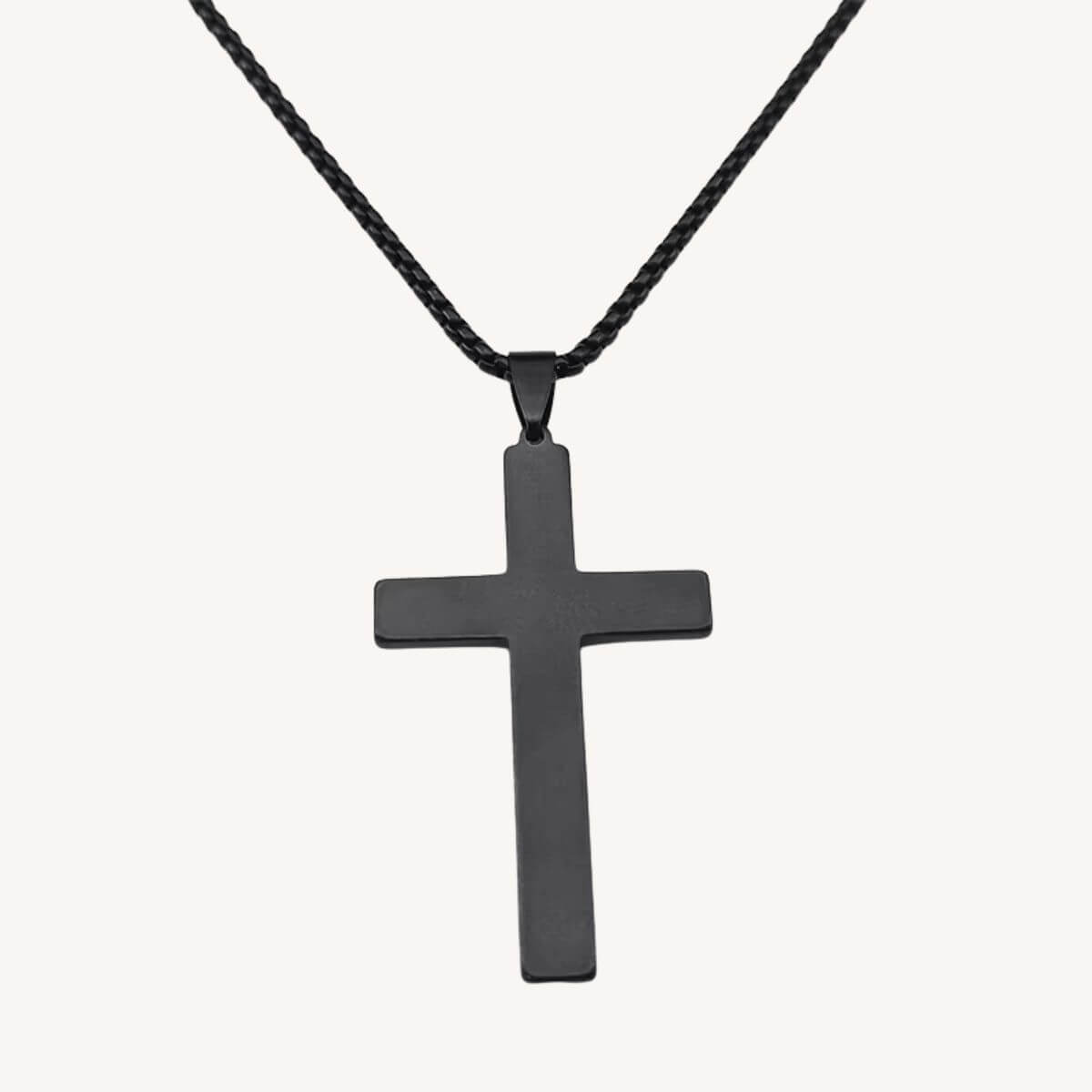 Colar Crucifixo Gótico em Aço Inoxidável - O Poder do Estilo Gótico em um Colar Que Se Destaca!