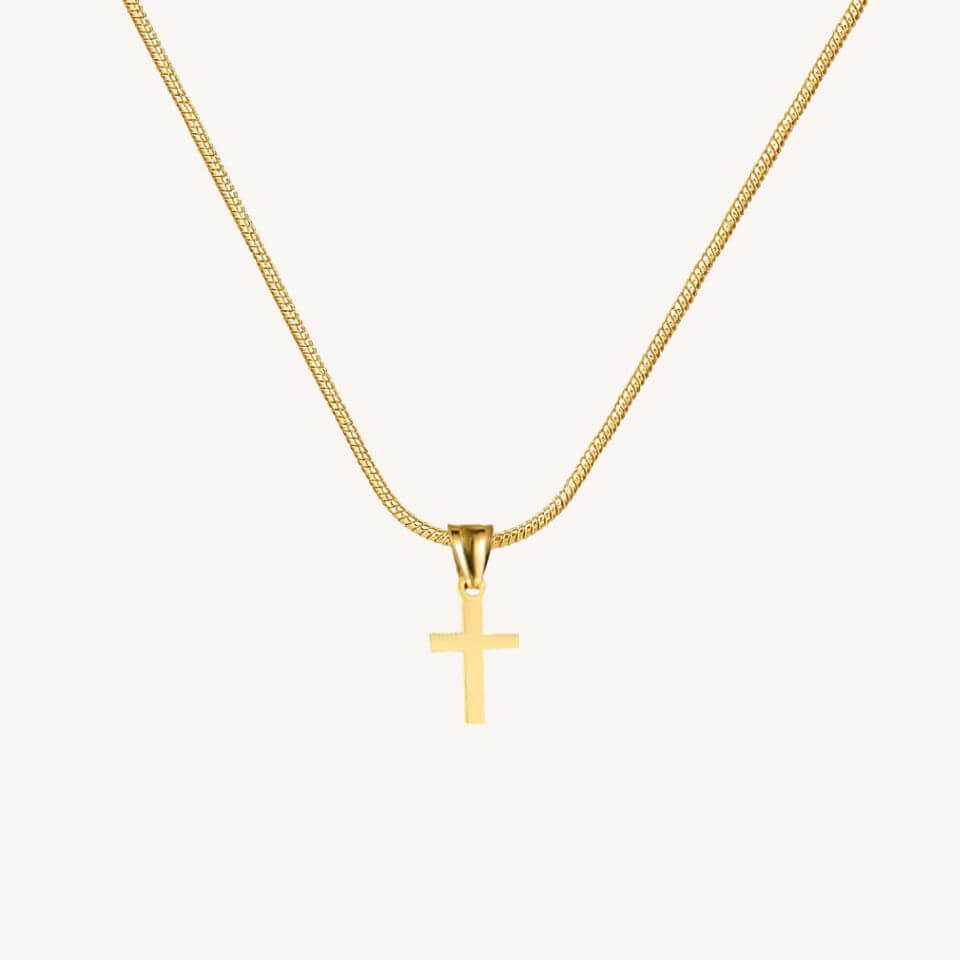 Colar Crucifixo Pequeno em Aço Inoxidável - Delicadeza Que Inspira Fé!