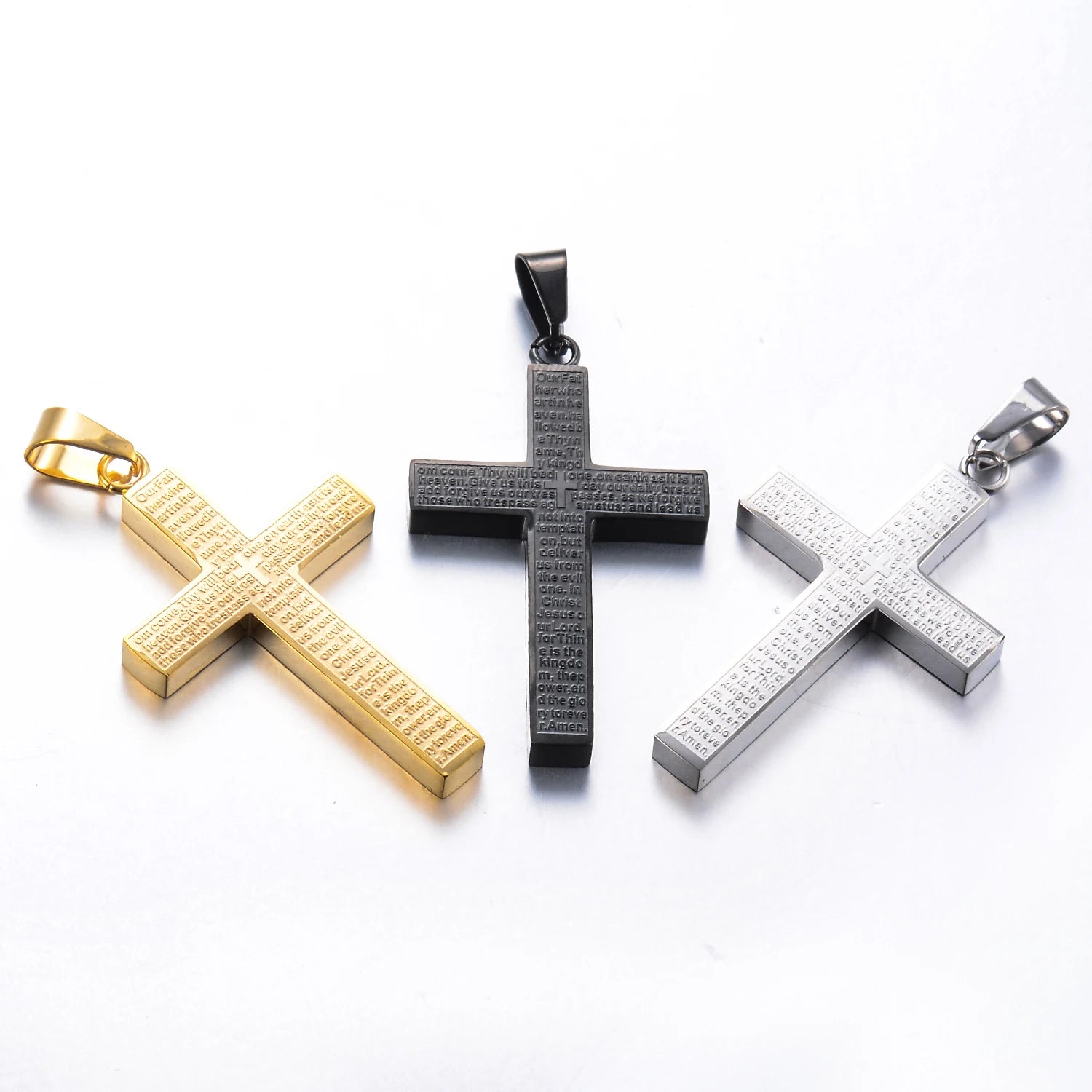 Pingente Cruz Simples em Aço Inoxidável - Proteção e Estilo Para Todos os Momentos!