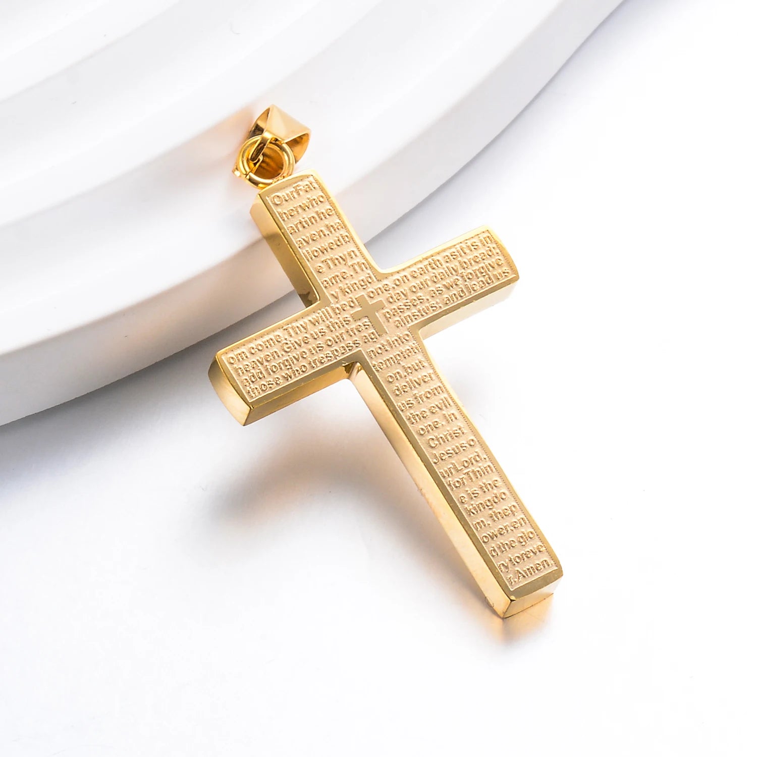 Pingente Cruz Simples em Aço Inoxidável - Proteção e Estilo Para Todos os Momentos!